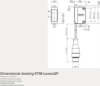Picture of Kontrastiandur KTM, Sn=≤ 50 mm, 680nm, PNP, Light/Dark, IP67, Kaabel 0.3m, M12 4-pin pistik, SICK 